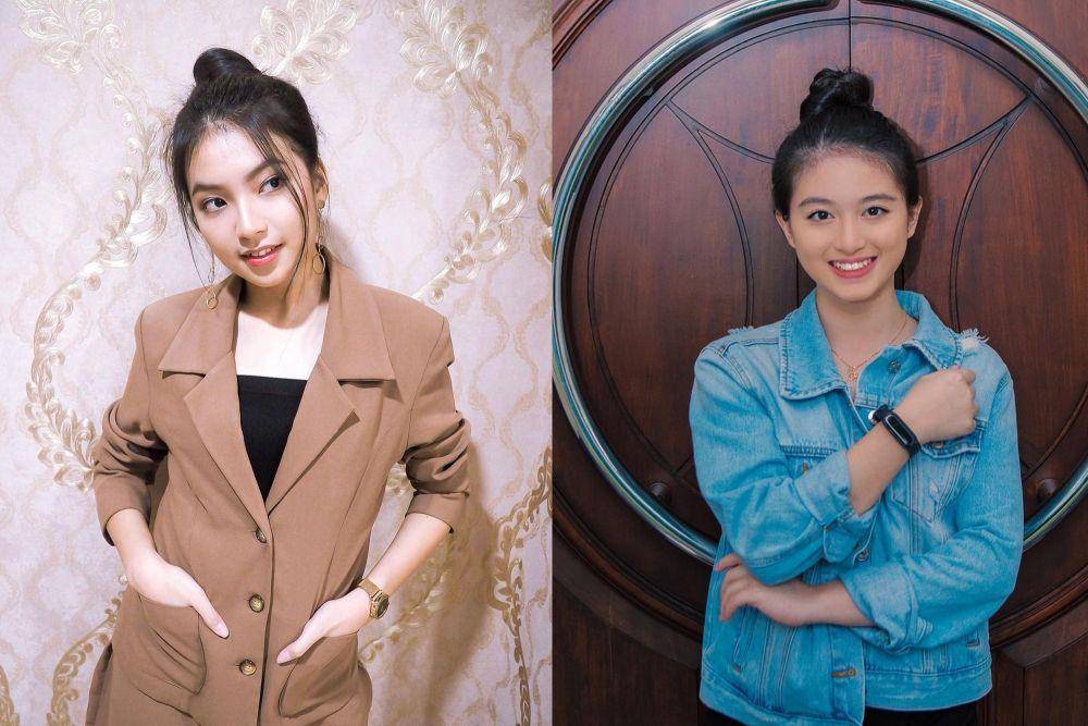 Member JKT48 dengan rambut cepol (instagram.com/jkt48gracia/ | instagram.com/jkt48.eve/)