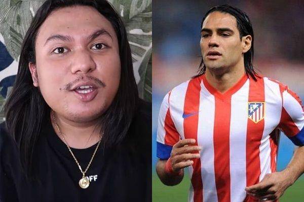 Keanu Agl dan Radamel Falcao (youtube.com/keanuagl | givemesport.com