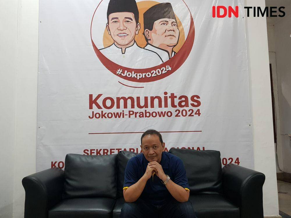 Ketua Umum Komunitas Jokowi-Prabowo 2024 Baron Danardono Wibowo (IDN Times/Santi Dewi)