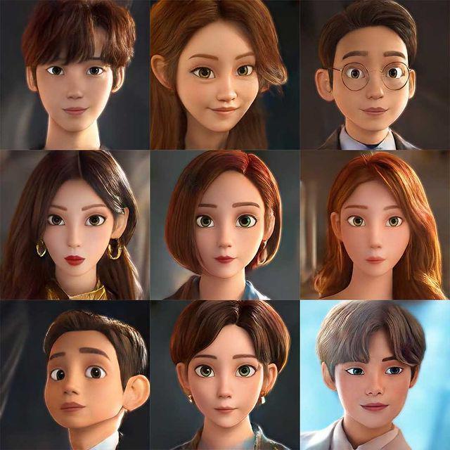 Gak Bikin Emosi, 9 Editan Imut Pemeran Penthouse Jadi Karakter Disney