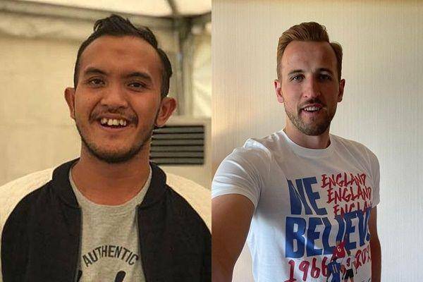 Caesar dan Harry Kane (twitter.com/damprad | instagram.com/harryakane)