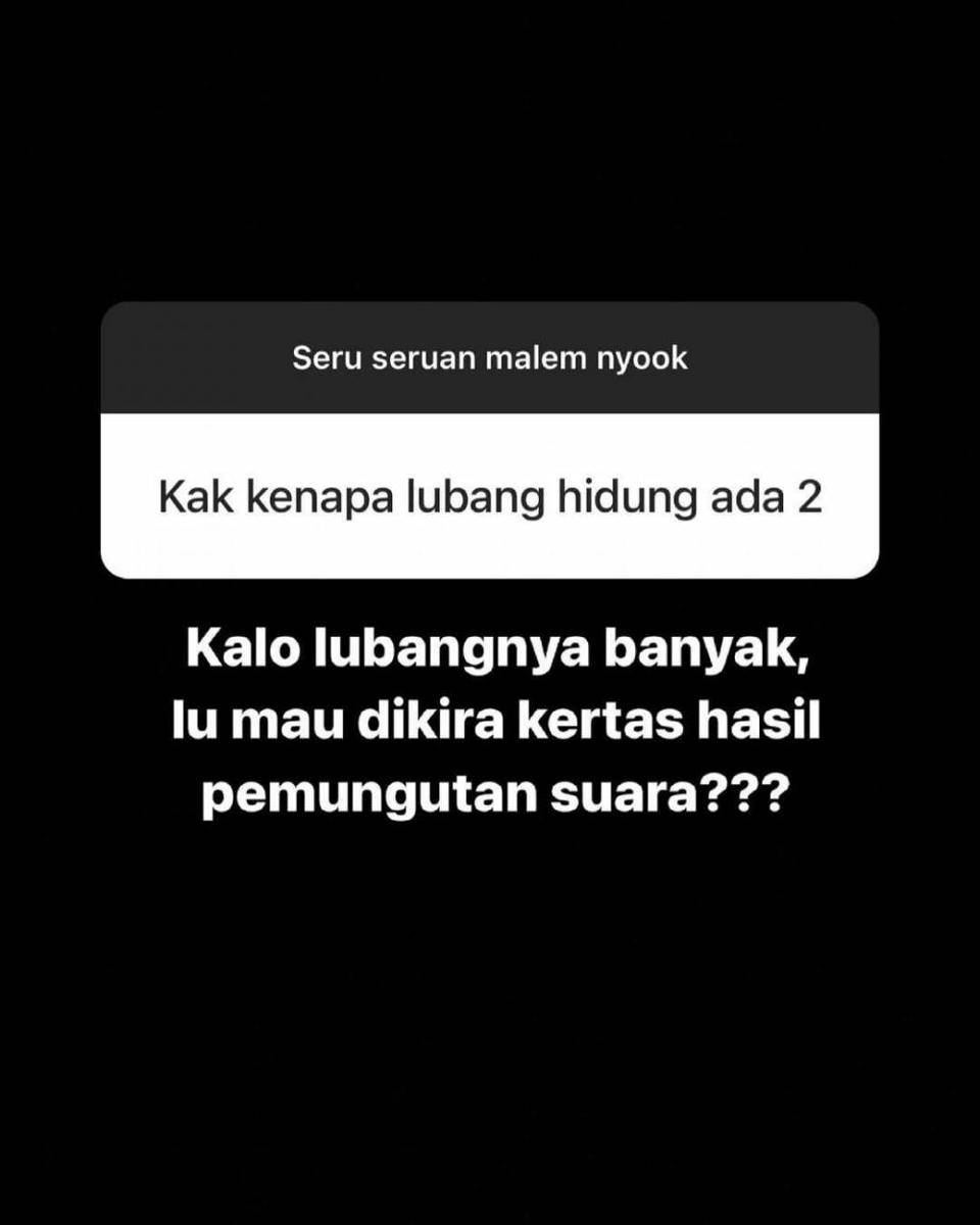q&a Instagram Rina Nose (instagram.com/rinanose16)