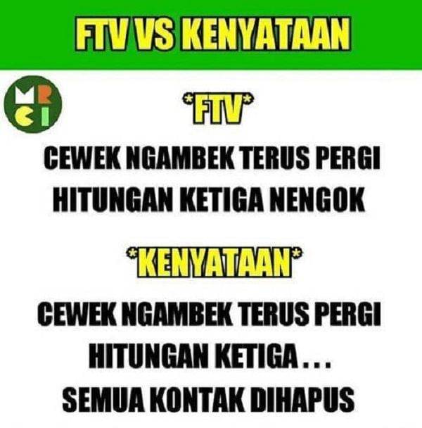 Meme kehidupan tidak seindah sinetron. instagram.com/mrci.id