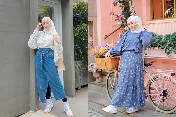 11 Padu Padan Outfit dengan Bawahan Rok ala Seviqe Febinita, Kekinian!