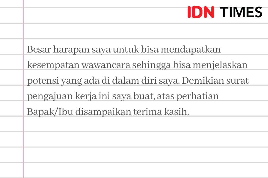 Ilustrasi kalimat penutup surat lamaran kerja (IDN Times/M. Tarmizi Murdianto)