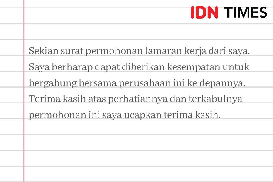 Ilustrasi kalimat penutup surat lamaran kerja (IDN Times/M. Tarmizi Murdianto)