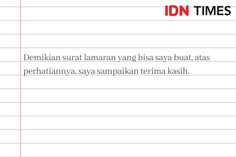 Ilustrasi kalimat penutup surat lamaran kerja (IDN Times/M. Tarmizi Murdianto)
