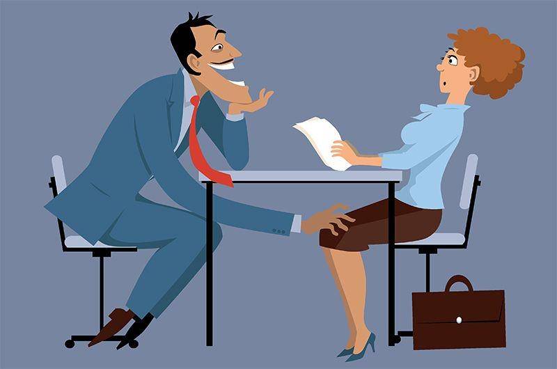 ilustrasi pelecehan seksual di tempat kerja (pcg-services.com)