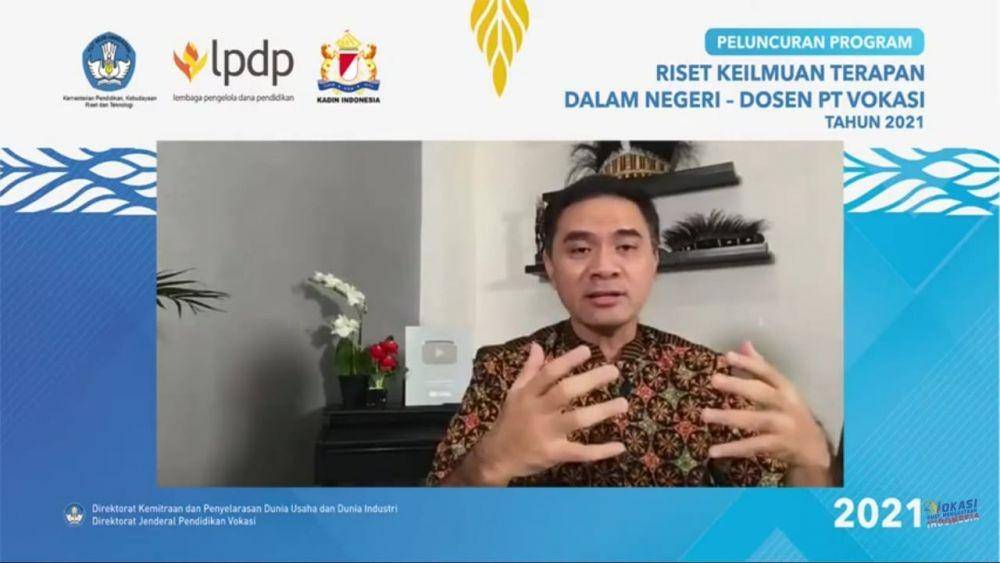 Direktur Jenderal Pendidikan Vokasi (Dirjen Diksi) Wikan Sakarinto). (Dok. Kemendikbudristek)