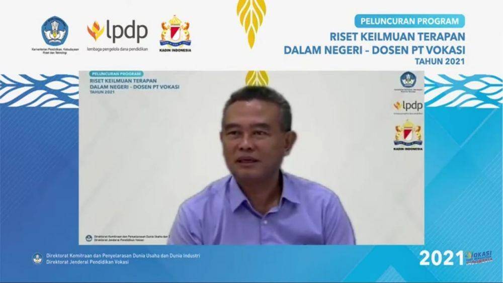 Direktur Fasilitas Riset Lembaga Pengelola Dana Pendidikan (LPDP), Kementerian Keuangan, Wisnu S Soenarso. (Dok. Kemdikbudristek)