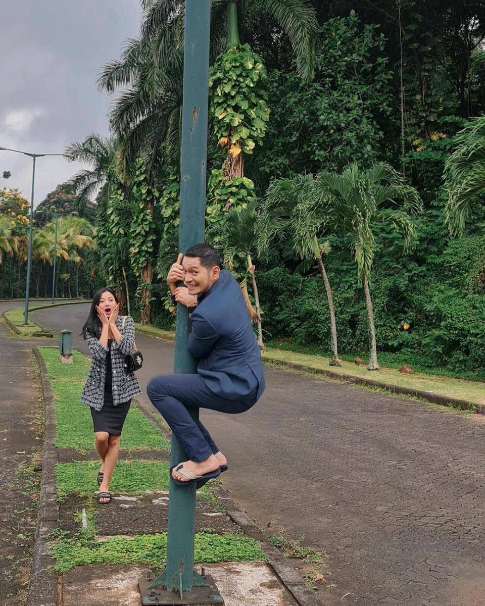 Glenca Chysara dan Evan Sanders kocak (instagram.com/glencachysara)