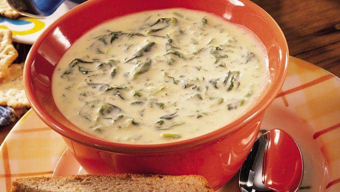 cheesy spinach soup (pillsbury.com)