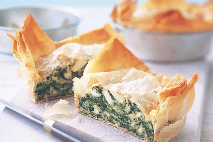 cheese spinach pie (taste.com.au)