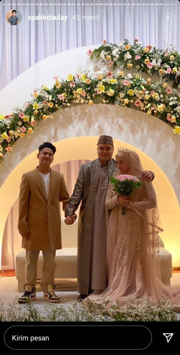 Resepsi pernikahan Ameer dan Zira (instagram.com/syakirdaulay)