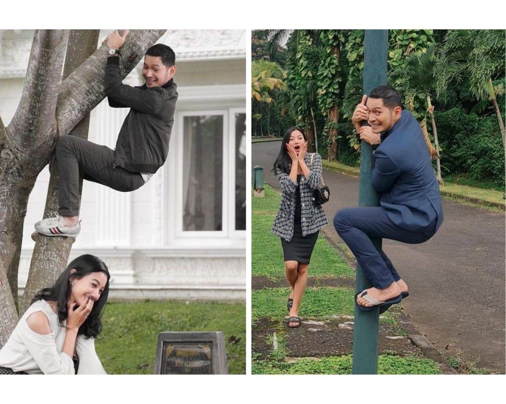 10 Potret Glenca Chysara dan Evan Sanders di Balik Ikatan Cinta, Kocak