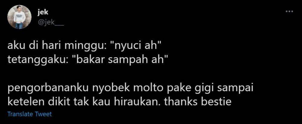 curhat pengganggu hari libur (twitter.com/jek___)