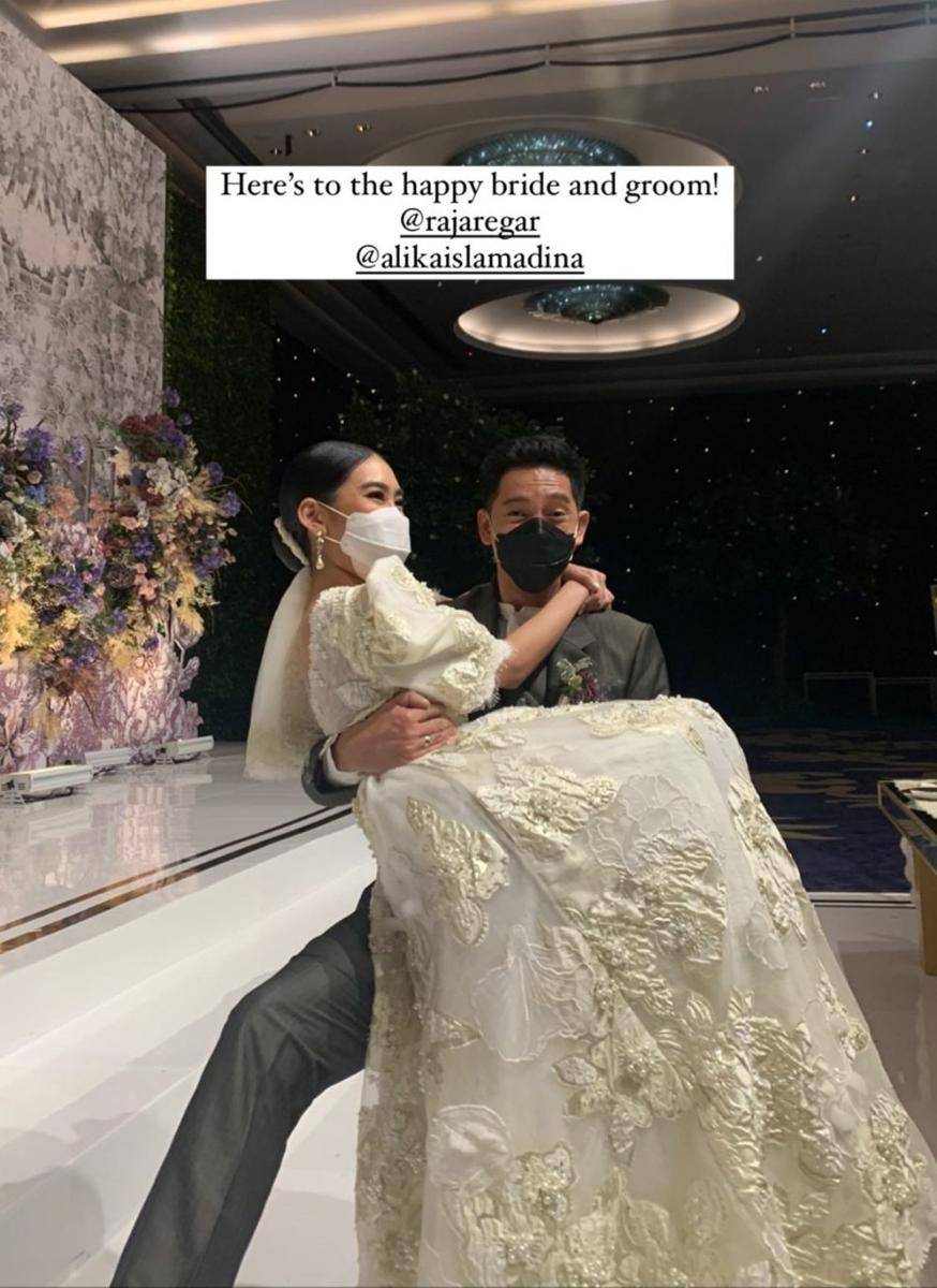 Alika dan Raja menikah (Instagram.com/kalyaislamadina)