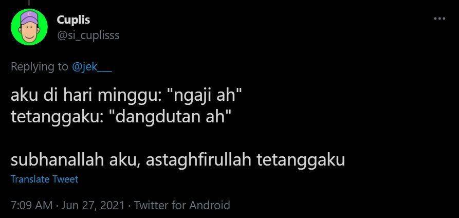 curhat pengganggu hari libur (twitter.com/si_cuplisss)