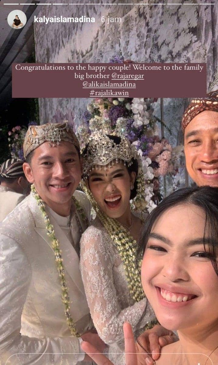 Pernikahan Alika Islamadina dan Raja Siregar (instagram.com/kalyaislamadina)