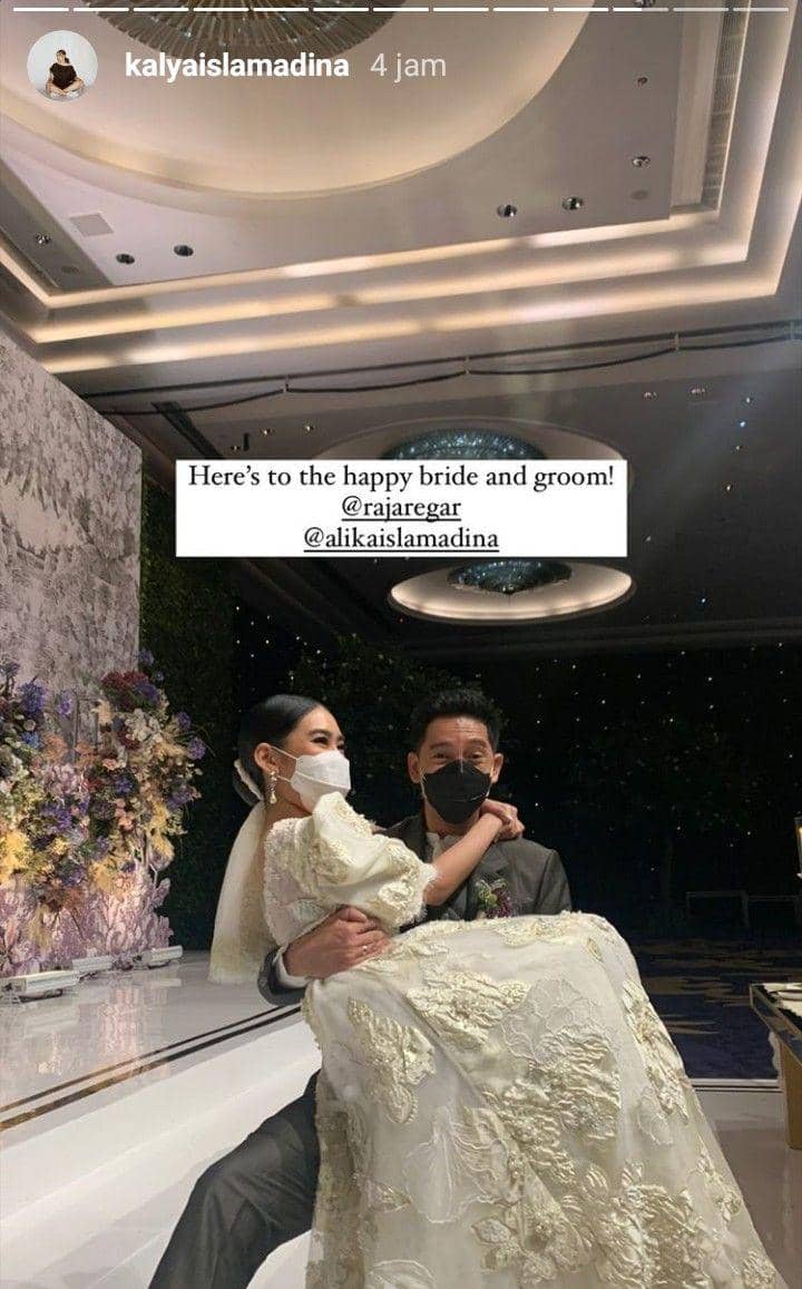 Pernikahan Alika Islamadina dan Raja Siregar (instagram.com/kalyaislamadina)