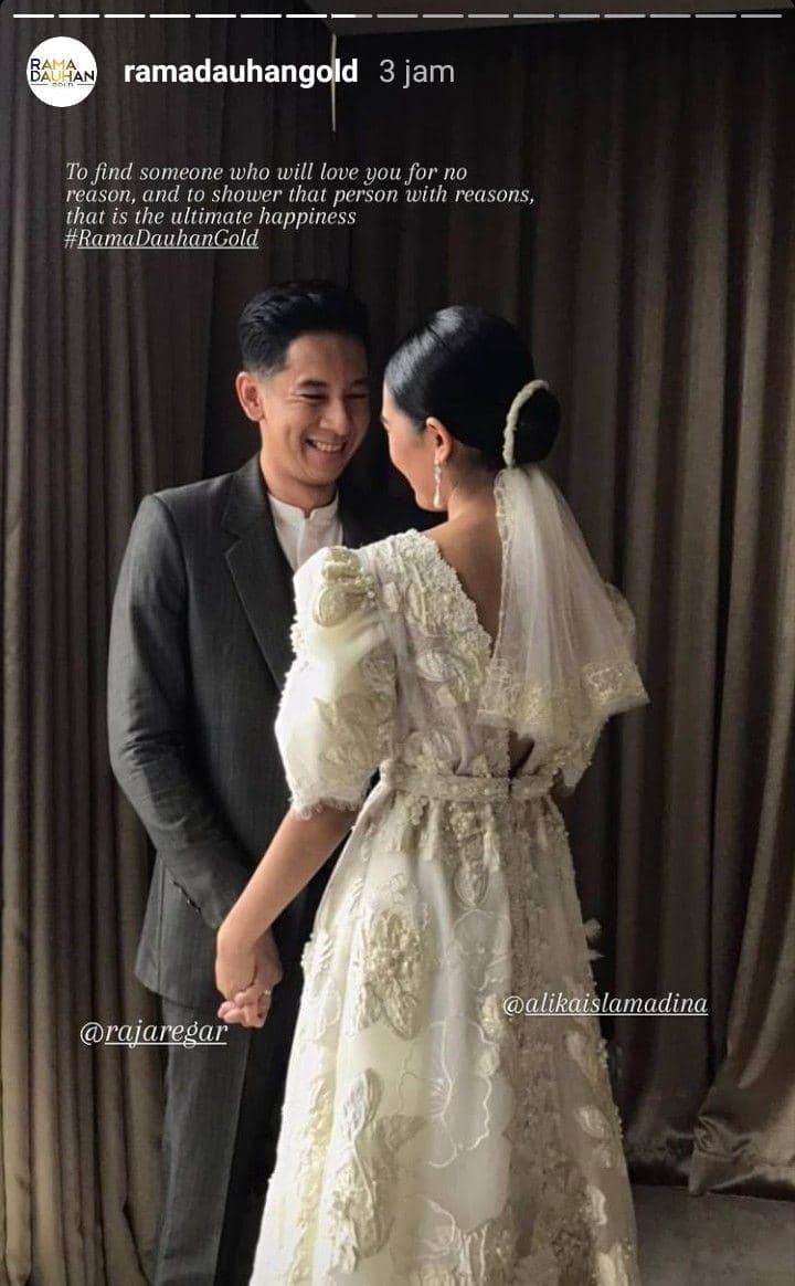 Pernikahan Alika Islamadina dan Raja Siregar (instagram.com/ramadauhangold)