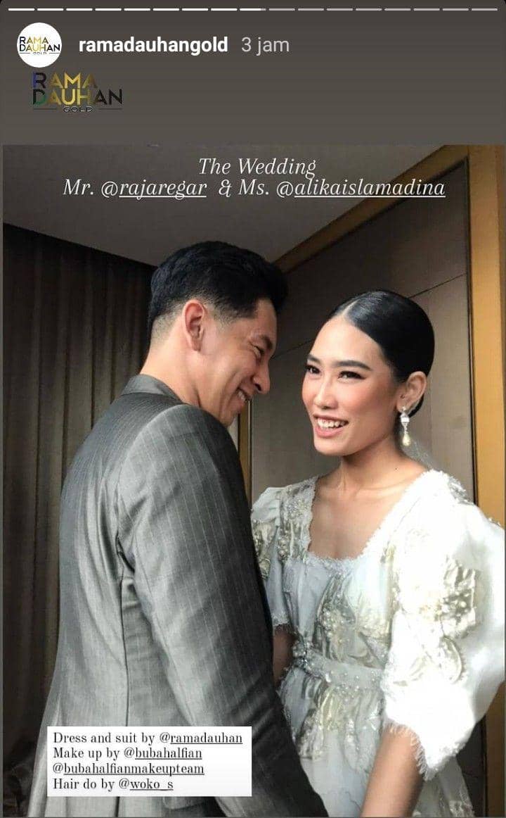 Pernikahan Alika Islamadina dan Raja Siregar (instagram.com/ramadauhangold)