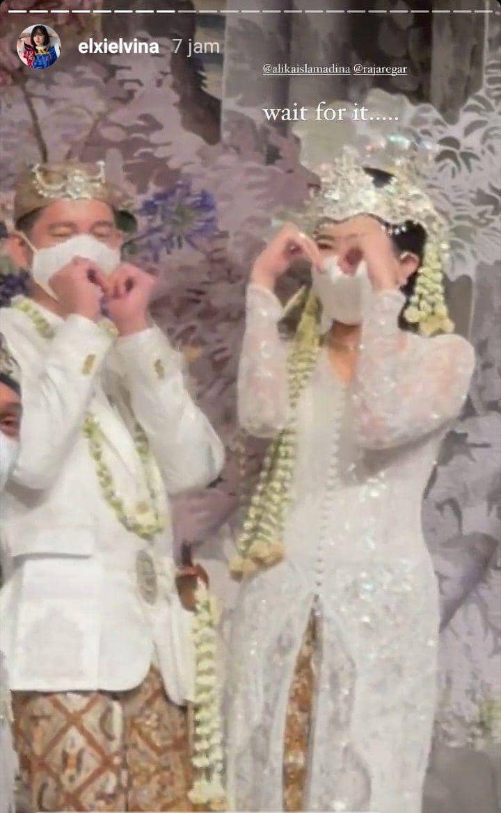 Pernikahan Alika Islamadina dan Raja Siregar (instagram.com/elxielvina)