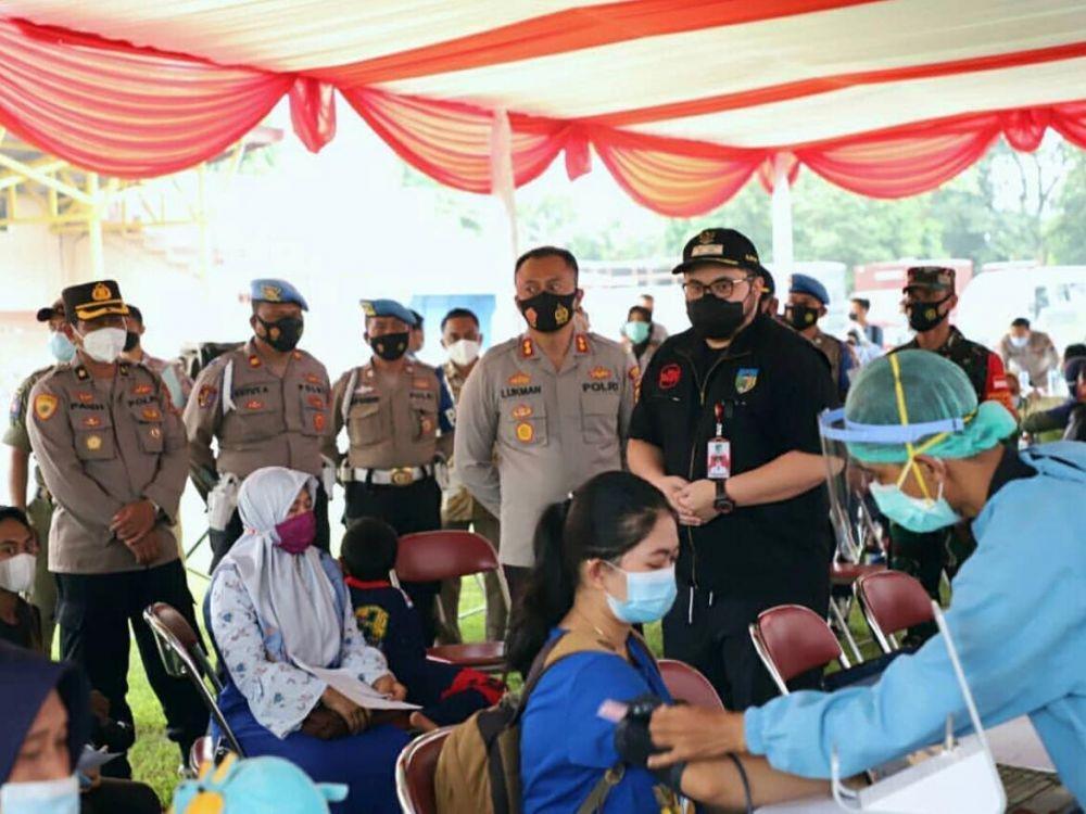 1200 Orang Divaksinasi, Bupati Dhito Apresiasi Masyarakat Kediri