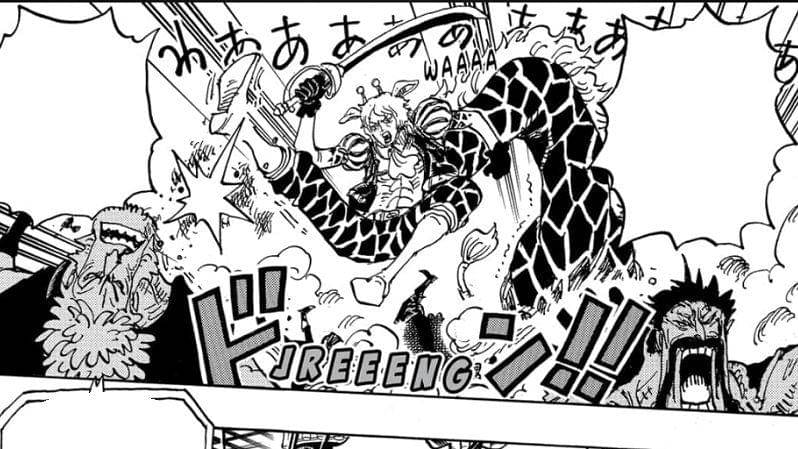 Hamlet, anak buah Kaido yang berbalik membantu Topi Jerami mangaplus.shueisha.co.jp/One Piece