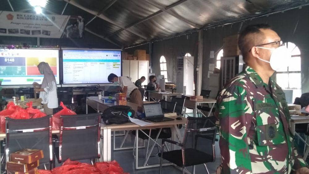 RS Lapangan Indrapura juga mulai penuh dan menambah bed. Dok. Istimewa.