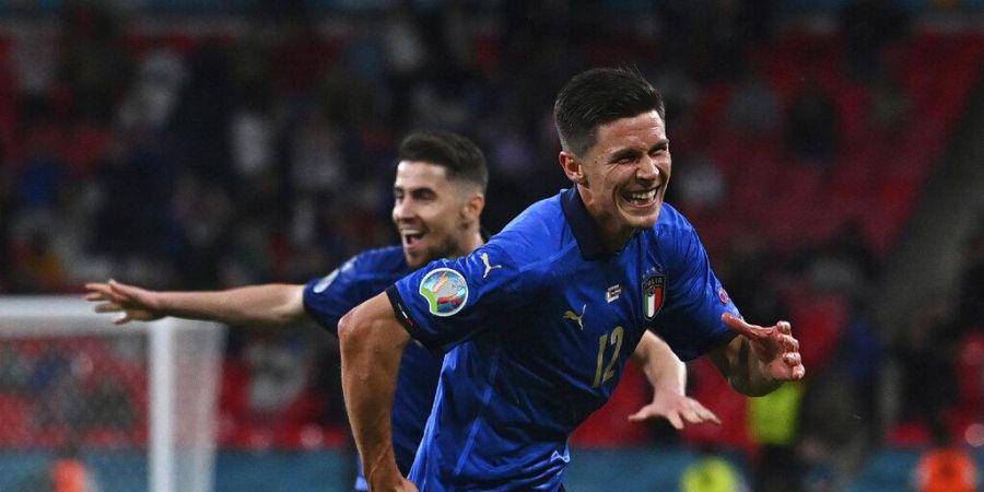Matteo Pessina merayakan gol ke gawang Austria. (newindianexpress.com)