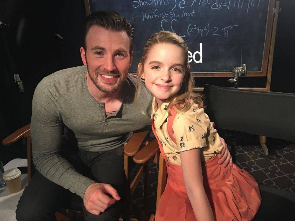 Chris Evans and McKenna Grace (instagram.com/mckennagraceful)
