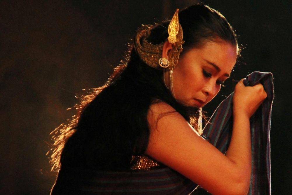 Kinanti Sekar dalam acara ASIATRI dengan judul karya Air Mata Kunthi tahun 2015. (Dok. Istimewa)