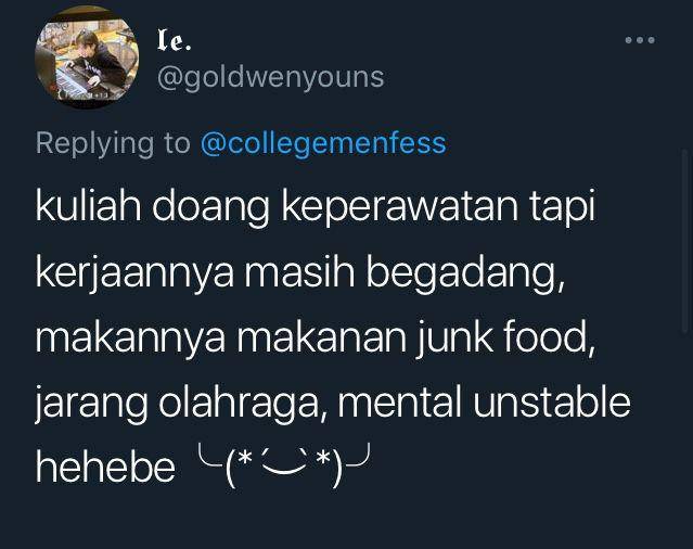 tweet jurusan kuliah (twitter.com/goldwenyouns)