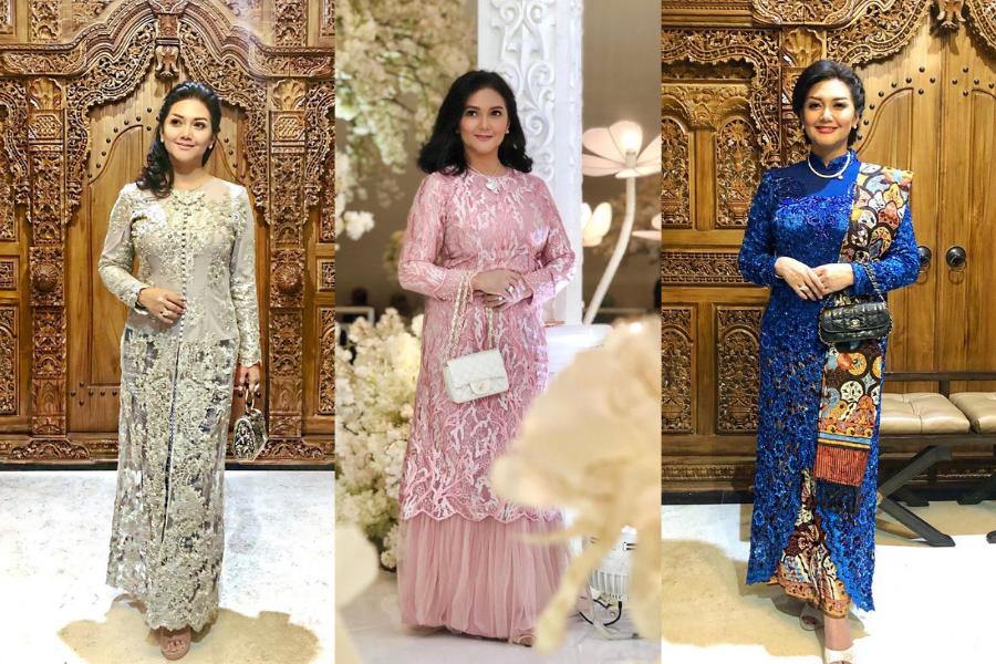 12 Ragam Style Kondangan Mewah ala Bella Saphira, Gaya Sosialita!