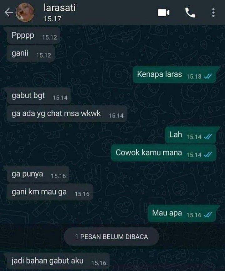 Chat cewek bikin auto nyesek (instagram.com/ngakakbingitz)