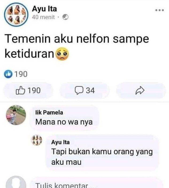Chat cewek bikin auto nyesek (instagram.com/ngakakbingitz)