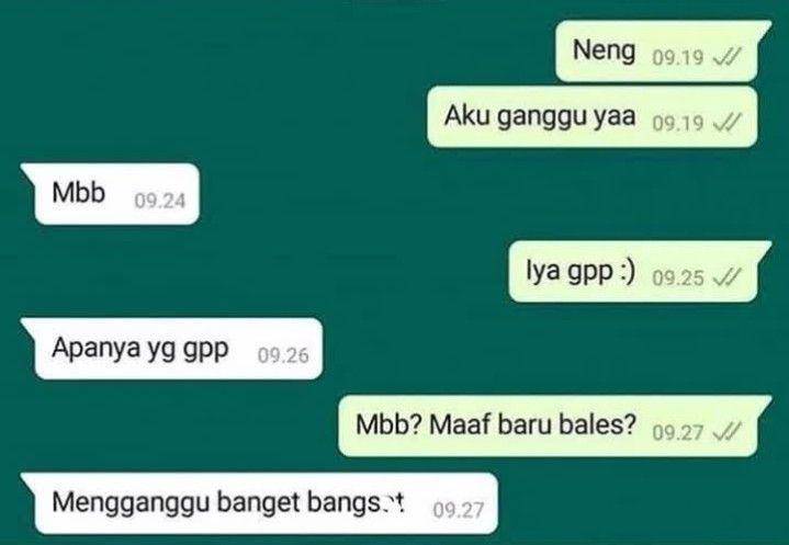 Chat cewek bikin auto nyesek (instagram.com/ngakakbingitz)
