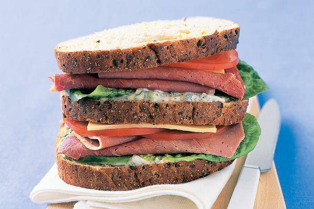 ilustrasi triple decker sandwich (taste.com.au/Steve Brown)