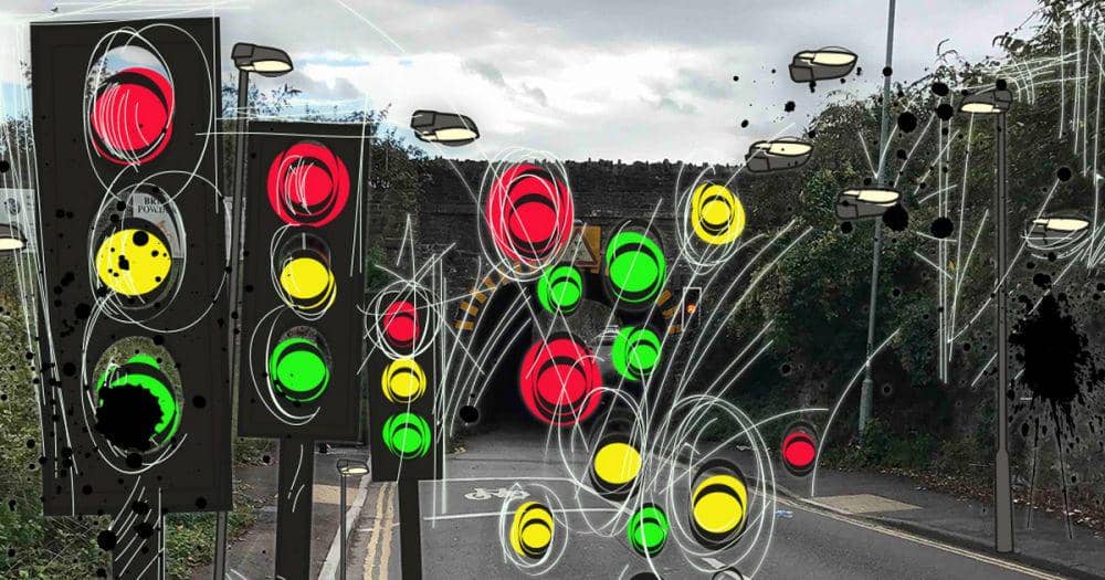 ilustrasi halusinasi visual pada orang dengan CBS (macularsociety.org)