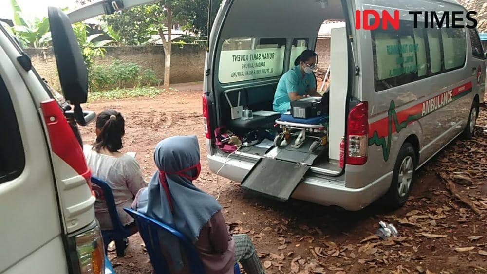 Vaksin Keliling Gratis Polresta Bandar Lampung (IDN Times/Tama Yudha Wiguna)