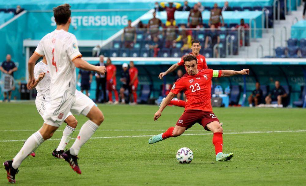 Spanyol vs Swiss. (twitter.com/Euro2020)