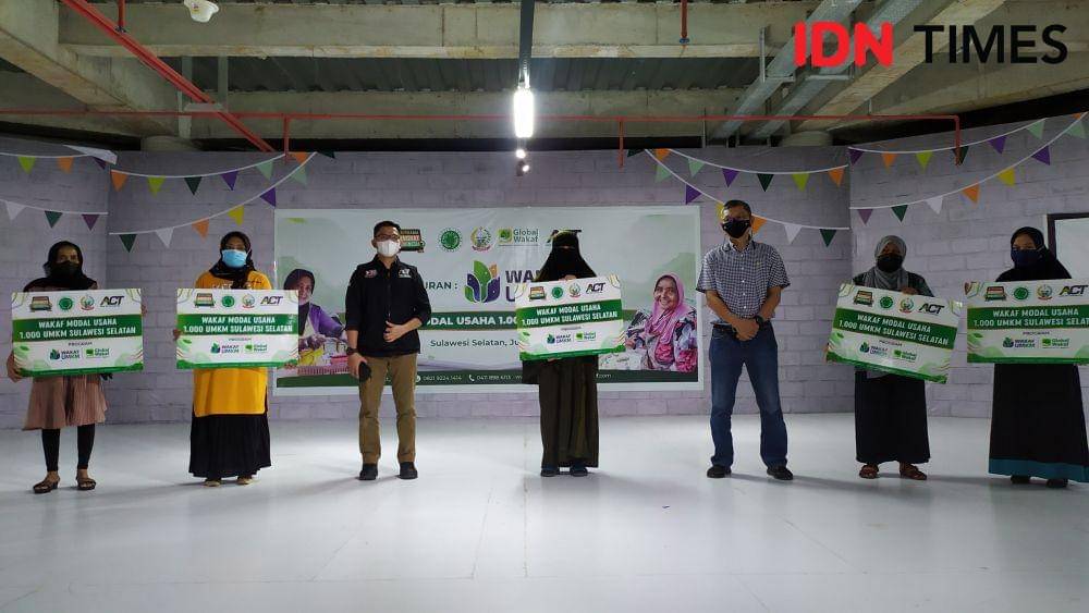 Global Wakaf ACT Sulsel untuk seribu pelaku UMKM di Sulsel. IDN Times/Sahrul Ramadan