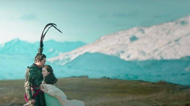 Lu Bu memeluk Diaochan. Dok. HMV Digital China Group Limited