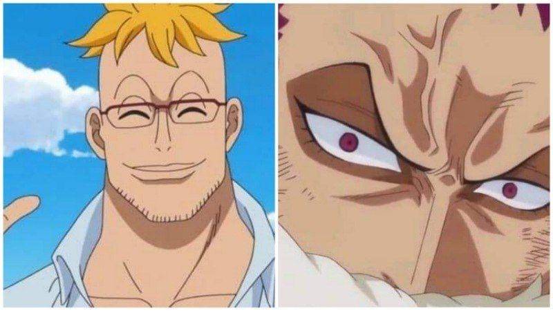 Marco (kiri) dan Charlotte Katakuri (kanan). Dok Toei Animation