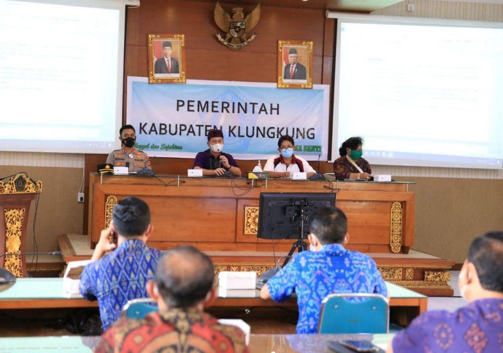 Rapat Satgas Covid-19 Klungkung. (Dok.IDN Times/Istimewa)