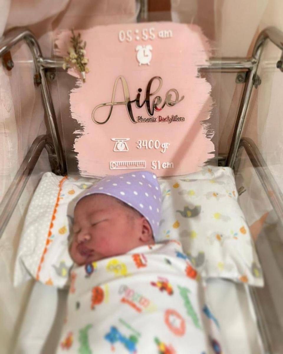 Aiko Phoenix Dactylifera, anak ketiga Wendi Cagur. (Instagram.com/revtiayunatasya)