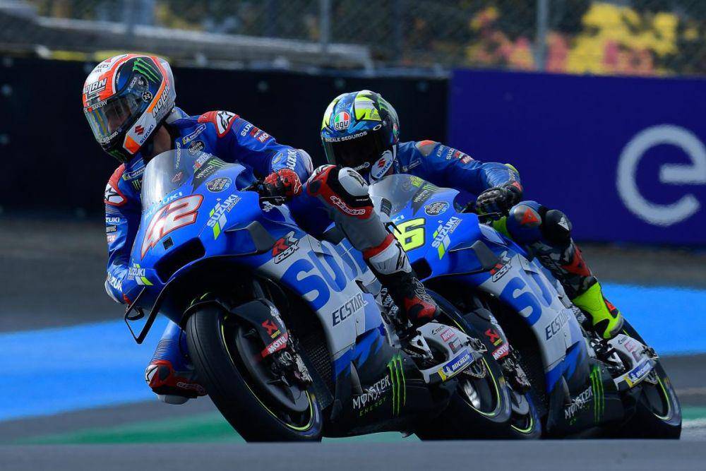 Alex Rins dan Joan Mir pada GP Prancis (motogp.com)
