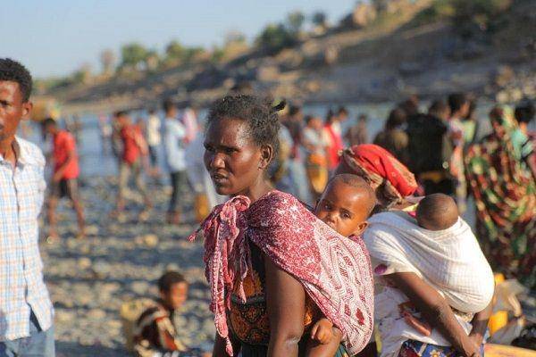 Para pengungsi akibat konflik di wilayah Tigray. (Twitter.com/NorwayUN)