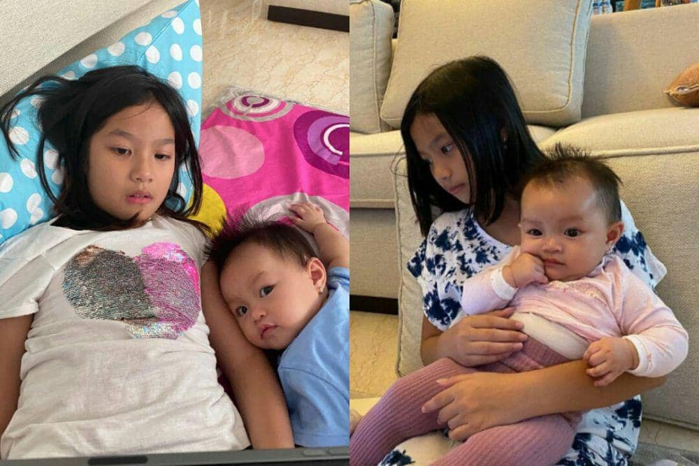 9 Potret Gemas Kedekatan Aqila dan Arsila, Anak Zaskia Gotik